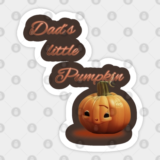 Dad´s little pumpkin Sticker by Cavaleyn Designs